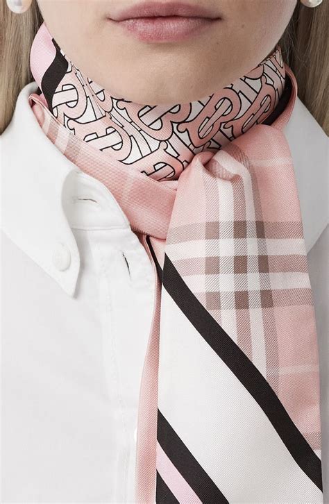 how to wear a burberry silk scarf|burberry scarf designs.